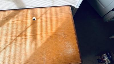 DESK, CHAIR, AND PAINTING