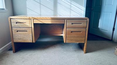 DESK, CHAIR, AND PAINTING