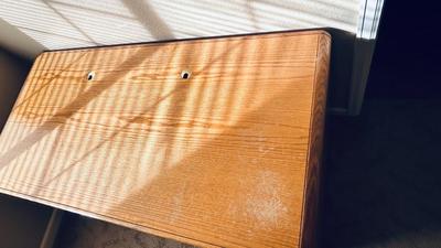 DESK, CHAIR, AND PAINTING