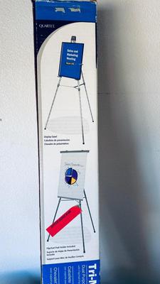 ART EASEL, PAINT BRUSHES GALORE, AND CANVASES FOR REPURPOSING OR HANGING ON YOUR WALL