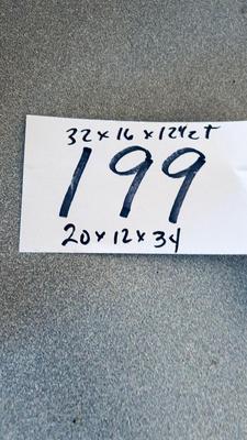 U.S. 1942 MILITARY CRATE, AND ANTIQUE CHEST