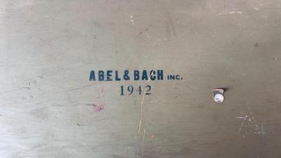 U.S. 1942 MILITARY CRATE, AND ANTIQUE CHEST