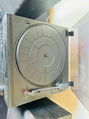 PANASONIC HOME STEREO WITH CASSETTE DECK AND RECORD PLAYER