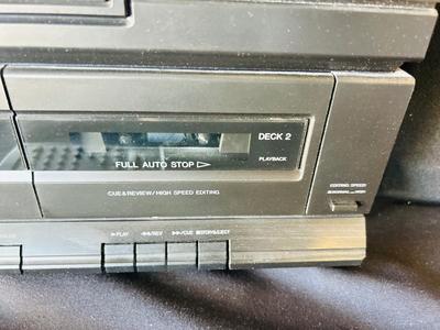 PANASONIC HOME STEREO WITH CASSETTE DECK AND RECORD PLAYER