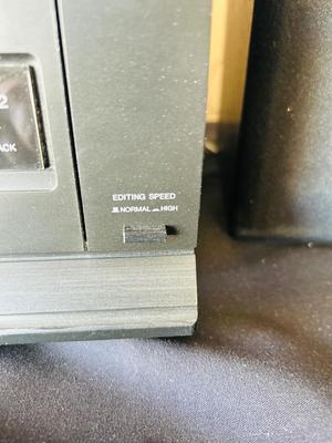 PANASONIC HOME STEREO WITH CASSETTE DECK AND RECORD PLAYER