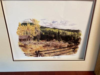 SIGNED AND NUMBERED. 18/100 WILLIAM HABIERA PRINT AND DENNIS REINKE ARTWORK 83/300