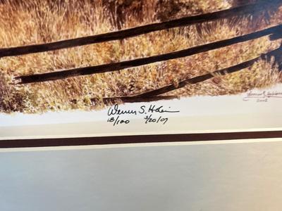 SIGNED AND NUMBERED. 18/100 WILLIAM HABIERA PRINT AND DENNIS REINKE ARTWORK 83/300