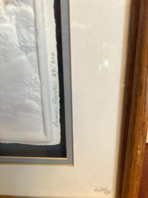 SIGNED AND NUMBERED. 18/100 WILLIAM HABIERA PRINT AND DENNIS REINKE ARTWORK 83/300