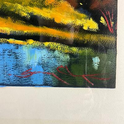 174 Oil On Paper Landscape Signed By Russian Artist Sergey Cherep