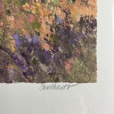 180 Original Mono print by Peggy Corthouts “Cedar Grove”