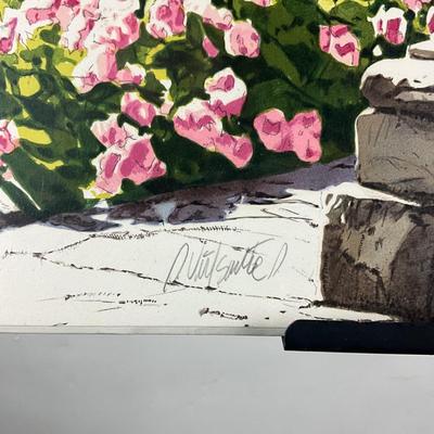 181 Limited Edition Lithograph "The Courtyard" Signed And Numbered By Altino Villasante