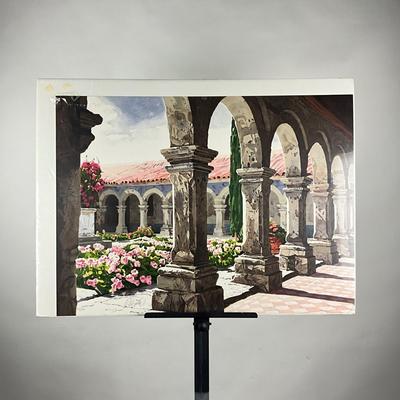 181 Limited Edition Lithograph "The Courtyard" Signed And Numbered By Altino Villasante