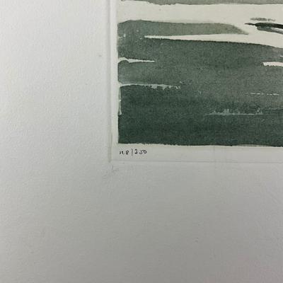 189 Flemish Hand-Printed Etching Signed & Numbered #128/350 Scene With Windmill By R. Hebbelinck