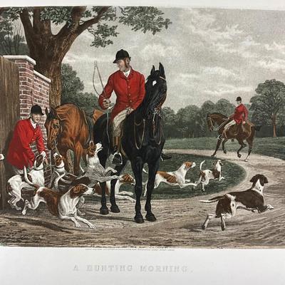 196 Fox Hunt Etching "A Hunting Morning" By Sheldon Williams