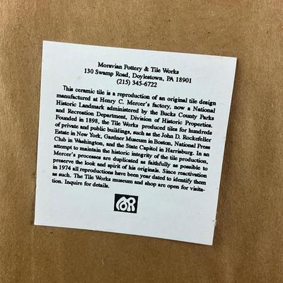 197 Moravian Pottery Tiles in Shadow Box