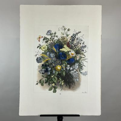 203 Hand-Colored Floral Botanical Printed In Italy By Anna Peters