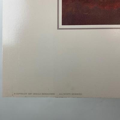 204 "Prairie Pond" Print Signed By Gerald Brimcombe