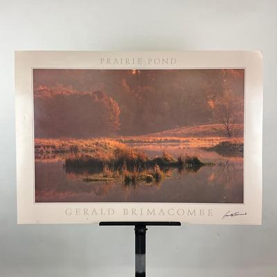 204 "Prairie Pond" Print Signed By Gerald Brimcombe