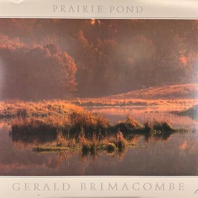 204 "Prairie Pond" Print Signed By Gerald Brimcombe