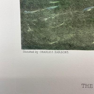 210 Reproduction Antique Engraving "Great Ocean Yacht Race" By Charles Person