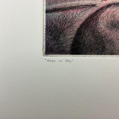 211 Limited Edition Giclee "Study In Red" By Dale Bradley