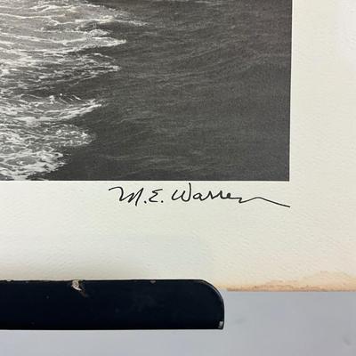 212 Black & White Photo Of "Ocean City Maryland" Signed By M.E. Warren