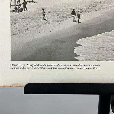 212 Black & White Photo Of "Ocean City Maryland" Signed By M.E. Warren