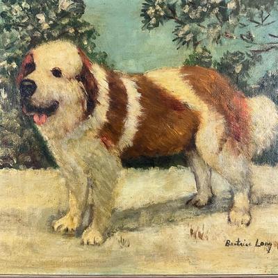 214 Antique Oil Painting By Beatrice Long