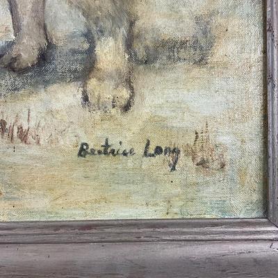 214 Antique Oil Painting By Beatrice Long