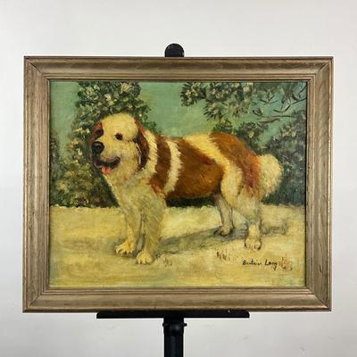 214 Antique Oil Painting By Beatrice Long