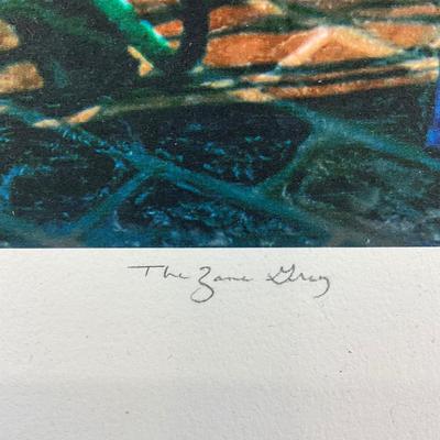 216 Giclee On Paper Of Metal Chairs Balcony Scene Signed and Numbered #10/175 By Ernesto Rodrigues