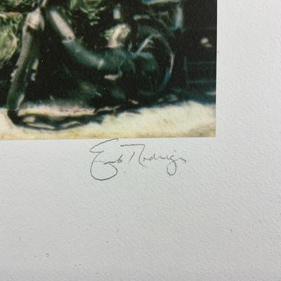 217 Giclee On Paper "The Cafe" Signed And Numbered #13/50 By Ernesto Rodrigues