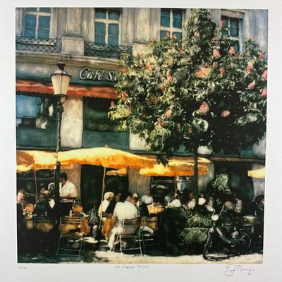 217 Giclee On Paper "The Cafe" Signed And Numbered #13/50 By Ernesto Rodrigues