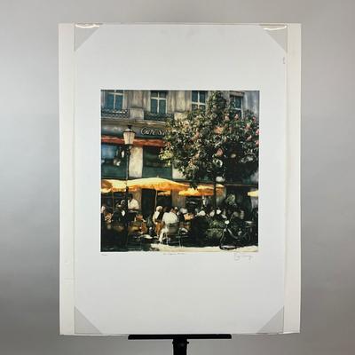 217 Giclee On Paper "The Cafe" Signed And Numbered #13/50 By Ernesto Rodrigues