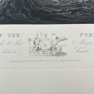 219 Reproduction Hand-Colored Engraving By Samuel Walters "Port Of Liverpool"