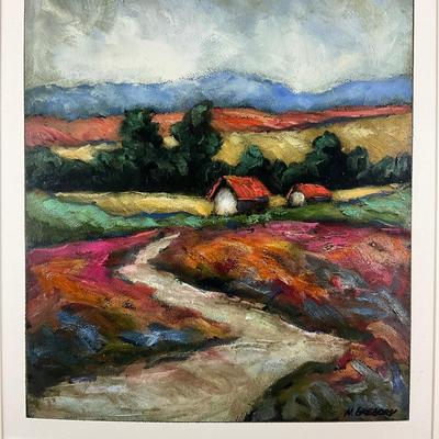 223 Oil Painting On Paper "Twilight" By Neal Gregory