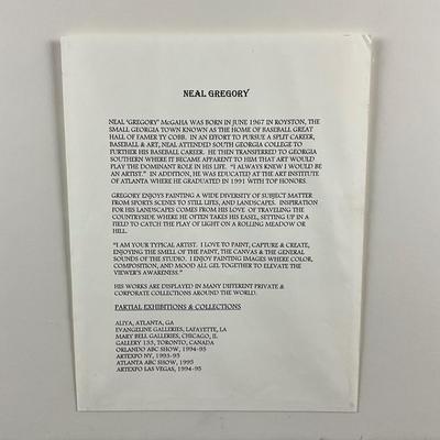 223 Oil Painting On Paper "Twilight" By Neal Gregory