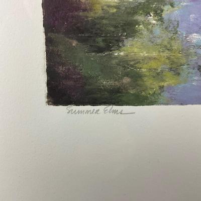 224 "Summer Elms" Print Process By Peggy Corthouts