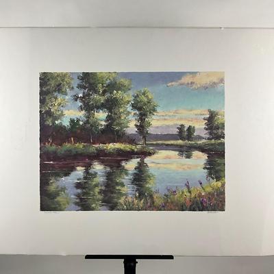 224 "Summer Elms" Print Process By Peggy Corthouts