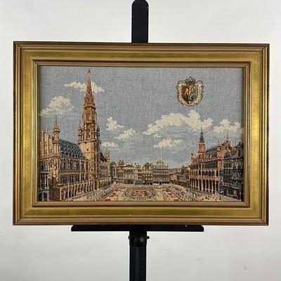 238 Tapestry Of The "Grand Place, Belgium" Capital City Of Brussels