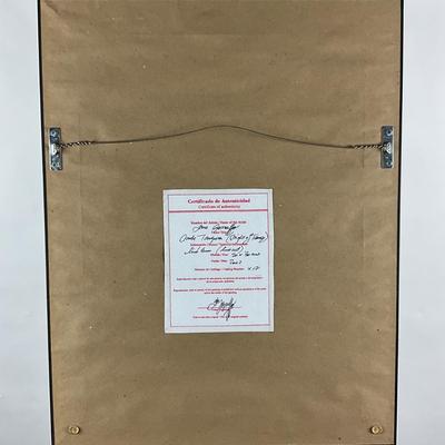 239 Signed Artist's Proof Linocut Of Couple Dancing The Tango by Dora Garraffo