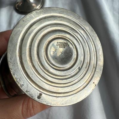 Sterling Candlesticks & Monogrammed Cups (DR-KD)