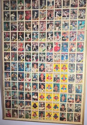 LOT 261Y: 1988 Topps Baseball Cards Uncut Sheet