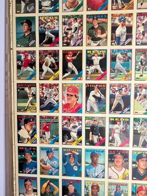 LOT 261Y: 1988 Topps Baseball Cards Uncut Sheet