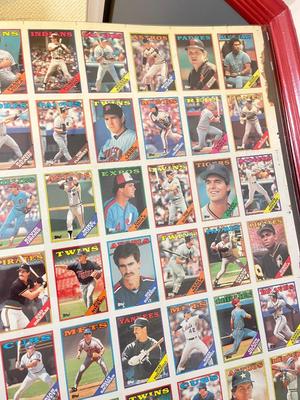 LOT 263Y: 1988 Topps Baseball Cards Uncut Sheet