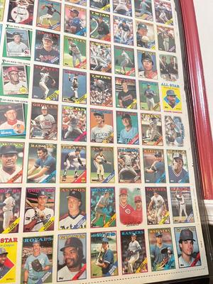 LOT 263Y: 1988 Topps Baseball Cards Uncut Sheet