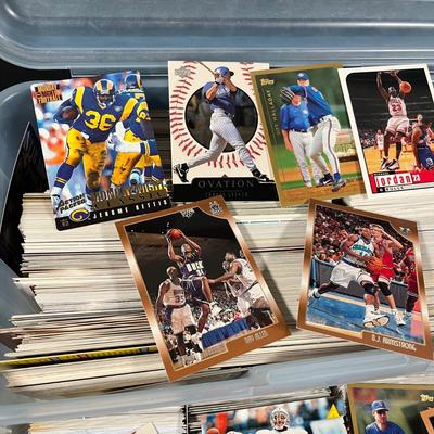 LOT 265Y: Mixed Lot of Sports Cards - Baseball, Football. Basketball - Michael Jordan, Roy Halladay and More