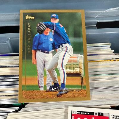 LOT 265Y: Mixed Lot of Sports Cards - Baseball, Football. Basketball - Michael Jordan, Roy Halladay and More