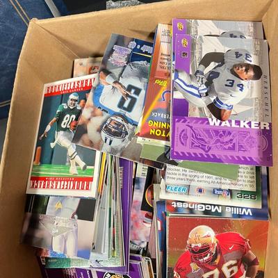 LOT 266Y: Mixed Lot of Sports Cards - Baseball, Football, Basketball, Hockey - Barry Sanders, Gary Sheffield and More