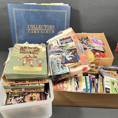 LOT 266Y: Mixed Lot of Sports Cards - Baseball, Football, Basketball, Hockey - Barry Sanders, Gary Sheffield and More